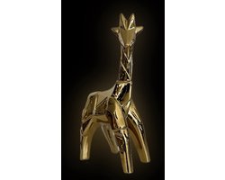 Ceramic Giraffe gold finish - giraf - goud - decoratie - interieur - voor binnen - modern - geschenk - cadeau - Valentijn - Nieuwjaar - Kerst - verjaardag
