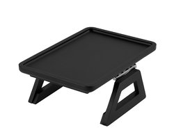 Ceruzo Armleuning Dienblad -Bamboe -Zwart-33x24 cm -Inklapbaar -Antislip