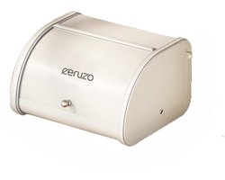Ceruzo Broodtrommel-Schuifdeksel - Retro Design- Opbergbox Keuken-Mat Soft Beige- 25 x 26 x H17 cm