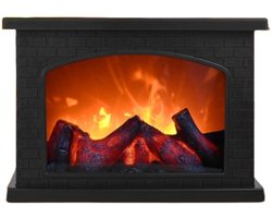 Ceruzo Led Sfeerhaard - H20x12x28 cm- Mini Open Haard Lantaarn