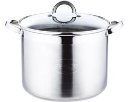 Ceruzo RVS Soeppan - Diameter 26 cm -H 19 cm - 9.5 liter - Stamppot Pan