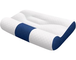 Cervicaal kussen, ruggengraat stressverlichting slaper, ademend neksteunkussen voor mannen vrouwen slapen thuis slaapkamer auto vliegtuig reizen nacht terug