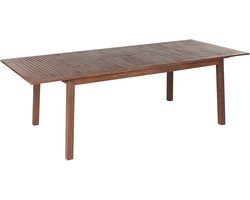 CESANA - Tuintafel - Donkerbruin - 100 x 180/240 cm - Acaciahout