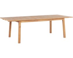 CESANA - Tuintafel - Lichtbruin - 100 x 180/240 cm - Acaciahout