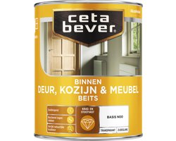 Cetabever - Binnenbeits Deur, Kozijn & Meubel Transparant Zijdeglans - Puur geel - 1 L