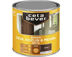 Cetabever - Binnenbeits Deur, Kozijn & Meubel Transparant Zijdeglans - Wengé - 250 ML