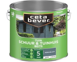 Cetabever - Tuinbeits Schuur & Tuinhuis Dekkend - Hemelsblauw - 2,5 L