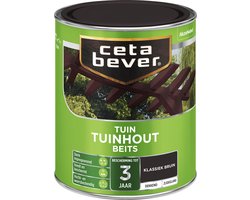 Cetabever - Tuinbeits Tuinhout Dekkend - Klassiek bruin - 750 ML