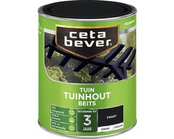 Cetabever - Tuinbeits Tuinhout Dekkend - Zwart - 750 ML