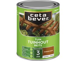 Cetabever - Tuinbeits Tuinhout Transparant - Donker Eiken - 750 Ml