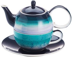 Cha Cult 'Lenja' - Tea-for-one - Theeset - Thee voor 1 set - Handgeschilderd