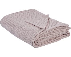 CHAGYL - Bedsprei - Pastelroze - 150 x 200 cm - Katoen