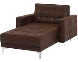 Chaise longue ABERDEEN Kunstleer Bruin