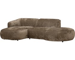 Chaise Longue Bank - Taupe Stof - 2,5-zits - 250x150x70cm - Marseille - Giga Meubel