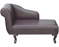 Chaise longue | Ligstoel | Zonligstoel kunstleer bruin