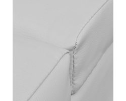 Chaise longue | Ligstoel | Zonligstoel kunstleer wit