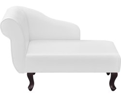 Chaise longue | Ligstoel | Zonligstoel kunstleer wit