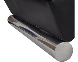 Chaise longue | Ligstoel | Zonligstoel kunstleer zwart