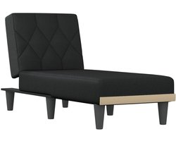 Chaise longue | Ligstoel | Zonligstoel stof zwart
