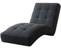 Chaise longue LIVANO - Elegante 1-zits ligstoel | Zit- en loungebank voor woonkamer & relaxruimte | Chaiselongue 73x79x170 cm (Antraciet - Twist 23)