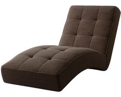 Chaise longue LIVANO - Elegante 1-zits ligstoel | Zit- en loungebank voor woonkamer & relaxruimte | Chaiselongue 73x79x170 cm (Lichtbruin - Twist 06)