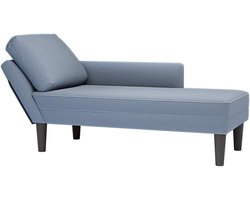Chaise longue - Lounge stoel - Ontspannen in huis - Zacht corduroy materiaal - 132 x 56 x 70 cm