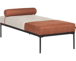 Chaise longue MALMOS Kunstlinnen Goudbruin