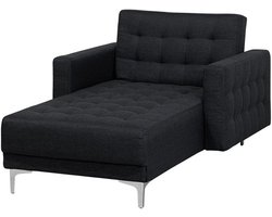 Chaise longue stof grafietgrijs ABERDEEN
