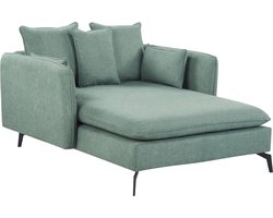 Chaise longue stof groen CHARMES