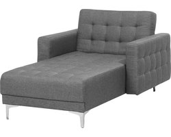 Chaise longue stof lichtgrijs ABERDEEN