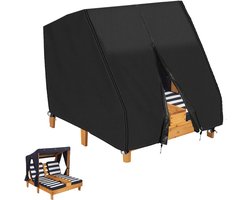 Chaise Lounge Stoel Cover voor KidKraft Houten Outdoor Dubbele Chaise Lounge 840D Waterdichte Patio Meubelhoezen