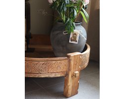 Chakki tafel lage salontafel landelijke stijl salontafel bijzettafel houten salontafel