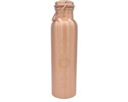 Chakra's koperen fles 950 ml|Copper chakras bottle 950 ml|Chakras Copper Bottle 950ml 950 ml