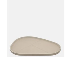 Chamada Lotte leren dienblad organisch effen XL beige