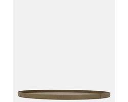 Chamada Merel leren dienblad rond croco XL taupe