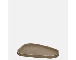 Chamada Sophie leren dienblad organisch croco M taupe