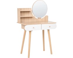 CHAMBLY - Kaptafel met spiegel - Wit - MDF