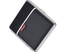 Champ Sigarettendoosjes Zwart&Wit - 20 Sigaretten - Kunstleer PU