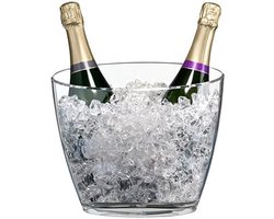 Champagne emmer - Wijnkoeler - Dranken koelen - Transparant acryl - Voor magnumfles - Transparant