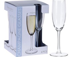 Champagneglazen 18cl - 4 stuks