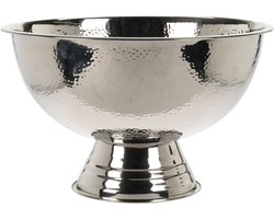 Champagnekoeler - wijnkoeler - ijskoeler - champagne-emmer - zilver - rsv - gehamerd
