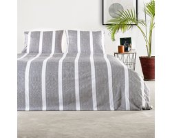 Charm & Co Vertical - Dekbedovertrek - Lits-jumeaux - 240 x 200/220 - Grijs