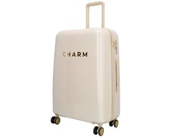 Charm London Capetown Koffer - Middenmaat - Reizen - Travel - Hardcase - TSA - Beige