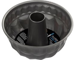 Chef Aid Bakvorm – 22,5 cm – Tulbandvorm – Anti-aanbak – Ronde Cakevorm – Voor Brood & Cake – Goldflon Coating – 10-12 Porties – Grijs