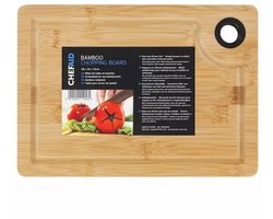 Chef Aid Bamboe Snijplank – 28 x 20 x 1,5 cm – Duurzaam & Ecologisch Keukenplankje – Hygiënisch, Licht & Sterk – Ideaal voor Groente, Fruit & Vlees