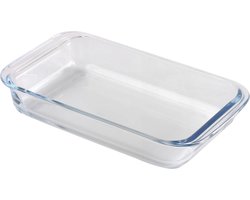 Chef Traiteur Ovenschaal - borosilicaat glas - rechthoek - 1 liter - 26x15x5 cm