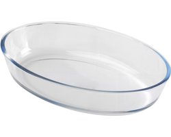 Chef Traiteur Ovenschaal van borosilicaat glas - ovaal - 0.7 Liter - 21 x 14 x 5 cm