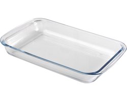 Chef Traiteur Ovenschaal van borosilicaat glas - rechthoek - 3 Liter - 39 x 23 x 5 cm