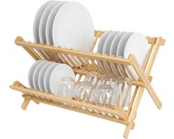 Cheffinger Afdruiprek - Bamboe - Inklapbaar