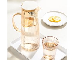 Cheffinger Karaf Set – 1,35L met 6 Glazen (260ml) | Stijlvol en Praktisch